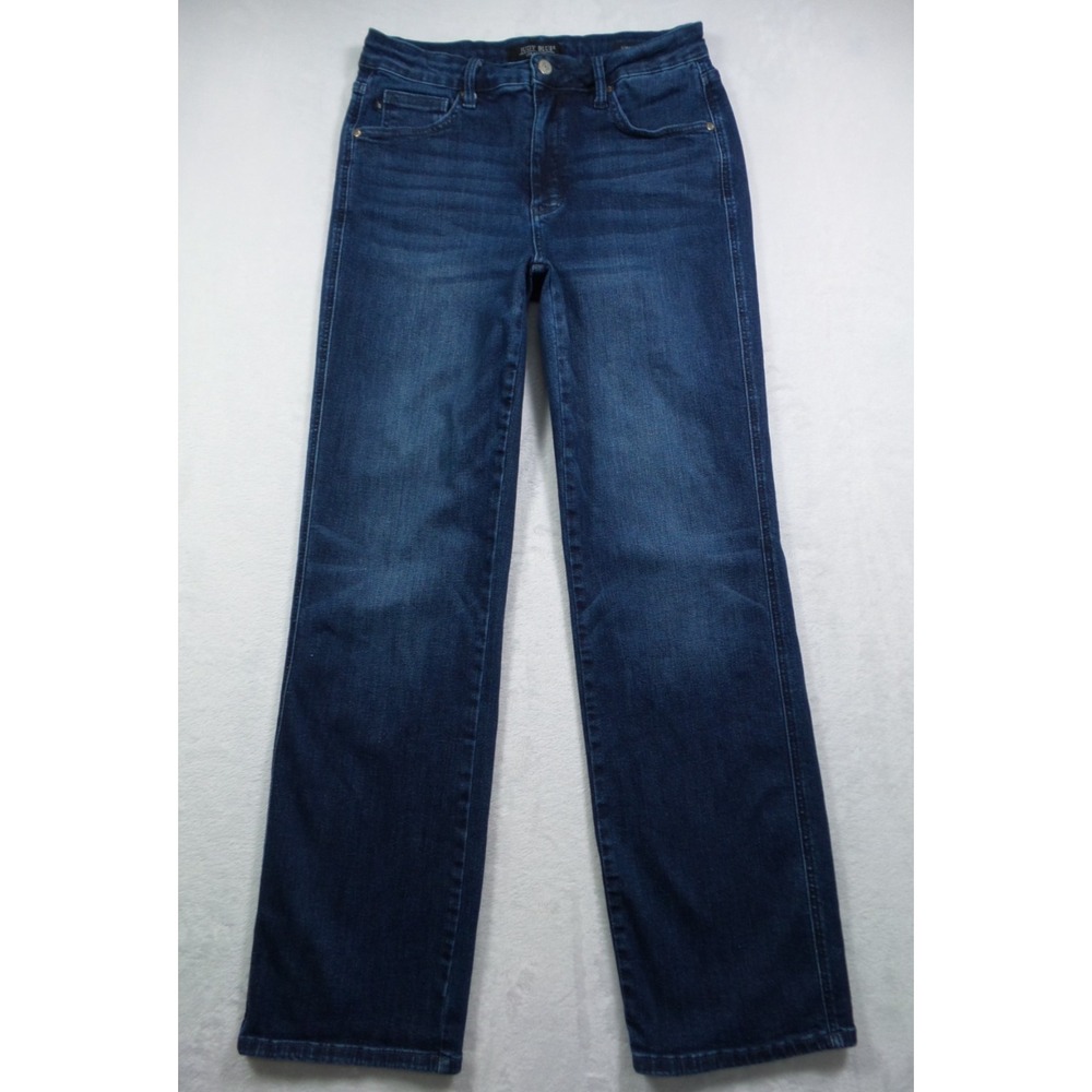Judy Blue Jeans Womens Size 11/30 Blue Denim Straight Fit Stretch High Rise Dark